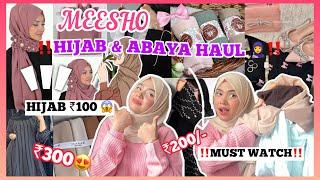 Meesho hijab & Abaya haul‼️hijab combo‼️Meesho abaya #meeshoabaya #meeshofinds must watch