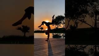 Sunset yoga #yogashorts #short