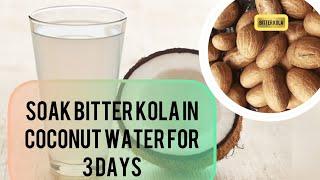 Soak Bitter Kola In Coconut Water for 3 days and see benefits #viral #viral #bitterkola #coconut