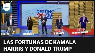 En realidad aumentada: la enorme diferencia entre las fortunas de Donald Trump y Kamala Harris