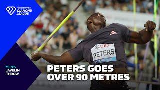 Anderson Peters clears 90 metres with MONSTER throw in Lausanne javelin - Wanda Diamond League 2024