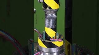 Spinning Crayons Meet the Worm Maker!  Satisfying Colorful Destruction!  #satisfying #asmr