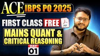  IBPS PO Mains Quant & Critical Reasoning ACE Your Exam with Harshal Sir