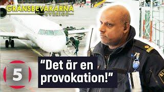 Misstänkt brottsling häktas på Arlanda | Gränsbevakarna Sverige | Kanal 5 Sverige