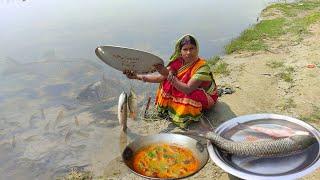 Big rohu fish catching by river ! unique fishing technique ! amazing fishing technique,fishing video