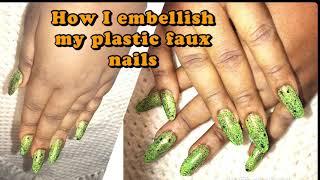 #tutorial #easy #oge’sWorld How I beautify my plastic nails (diy)