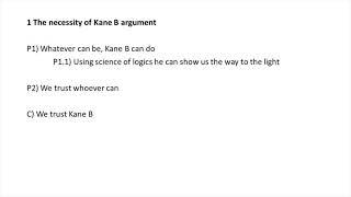 A song for Kane B