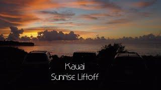 Hawaii, Kauai, Sunrise Liftoff, Drone 4K