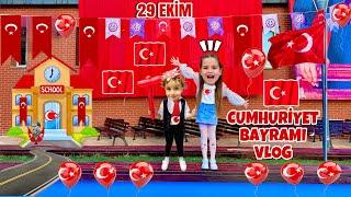 29 EKİM CUMHURİYET BAYRAMI VLOG !! GÖSTERİMİZE GİDİYORUZ !! KUZEY ELİF !!