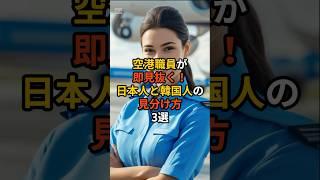 日本人と韓国人の見分け方3選 #雑学 #海外の反応