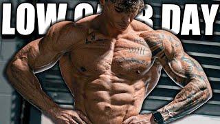 LOW CARB DAY - HIGH VOLUME FULL DAY OF EATING + SHOULDER WORKOUT