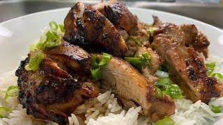 AIR FRYER CHICKEN TERYAKI RICE BOWL! Quick and easy recipes! Simple and delicious recipes!