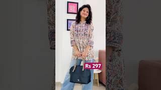 Meesho Short Kurtis Haul #kurti #collegewear #shorts #kurtihaul #meesho #tryon #shortsvideo #fashion