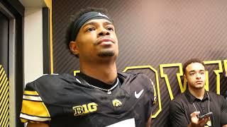 Iowa football receiver Jacob Gill on connection with QB Brendan Sullivan