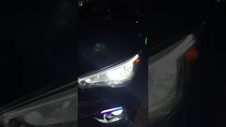 Infiniti Q50 RGB Emblem, Side Mirrors and Front Bumper sequentials installed‍ #infiniti #cars