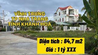 BÁN ĐẤT XÃ VĨNH TRUNG , THÀNH PHỐ NHA TRANG , TỈNH KHÁNH HOÀ