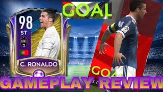 98 RATED UTOTS RONALDO GAMEPLAY REVIEW! | THE BEST ST IN FIFA MOBILE 20?!