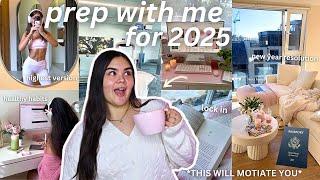 PREP WITH ME FOR 2025: vision board, new years resolution, reset routine & planning!