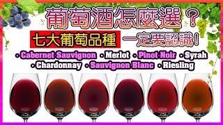 【葡萄酒怎麼選？】七大葡萄品種 一定要認識!