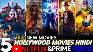 Top 5 New Hollywood Movies On Netflix, Amazon Prime in Hindi Dub | 2024 hollywood movies