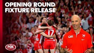 Fixture drop ️ ‘Absolute win-win’ Swans CEO backs in AFL’s ‘Opening Round’ for 2025 | Fox Footy