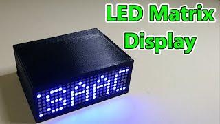 8 x 24 LED Matrix Scrolling Text Display