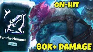 On Hit TRUNDLE (80.000 Item Damage+ Fan The Hammer)  Arenas 2v2v2v2 - League of Legends