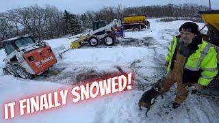 Plowing deep snow - FINALLY!