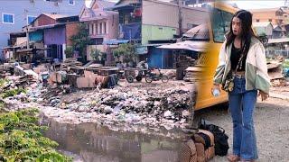 Asia! Daily life of Khmer people captured by camera! 4k street scene