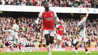 Eddie Nketiah's hat-trick for Arsenal v. Sheffield United | Premier League | NBC Sports