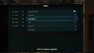 TU Series Operation Guidance -  Settings: System Settings