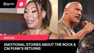 MICHIN REVEALS WHY THE ROCK & CM PUNK'S RETURNS WERE EMOTIONAL FOR HER! TALKS WWE'S MOVE TO NETFLIX!