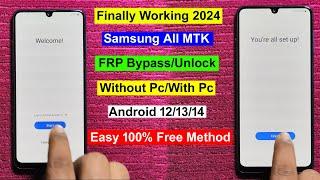 "Finally Working 2024" Samsung FRP Bypass Android 12/13/14 | Gmail Lock Unlock Samsung All MTK Phone