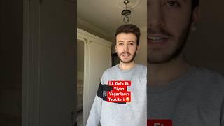 İlk defa et yiyen veganların tepkileri