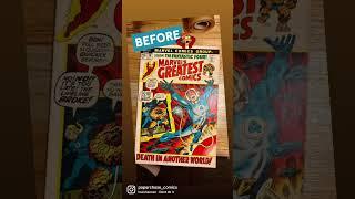 WoW! ADVANCED CLEANING! #comics #marvel #fantasticfour #shorts #art #beforeandafter
