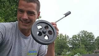 Measuring a roof with a measuring wheel