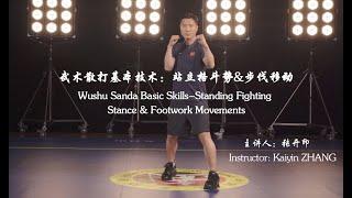 Wushu Sanda Basic Skills-Standing Fighting Stance & Footwork Movements