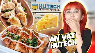 Ăn gì ở trường Hutech?! Misthy phát mê món Bánh Mì Nướng Muối Ớt phô mai béo ngậy | FOOD CHALLENGE