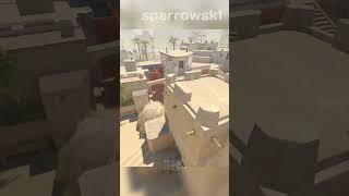 Mirage - фаст смоки на А!  | #cs2 #cs #кс #кс2 #раскидка #sparrowsk1