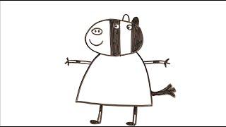 Zoe Zebra | Step by Step | Peppa Pig
