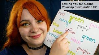 🩺 Testing You for ADHD! Relaxing Examination  | ASMR Soft Spoken Medical RP