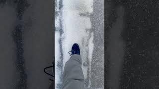 Walking on an icy driveway ASMR with a confused Texas boy.