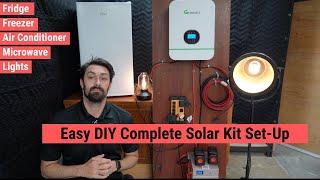 Simple DIY Complete Solar Kit - Cabin, Cottage, Workshop, Shed, RV, Skoolie