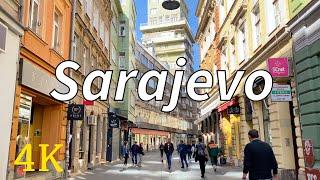 Sarajevo Bosnia and Herzegovina 4K Walking Tour 2024