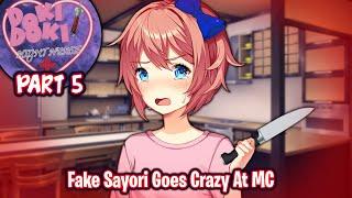 Fake Sayori Goes Crazy At MC!!!!(Part 5)(2nd Bad Ending)(DDLC Night Nurse MOD Re-Release)