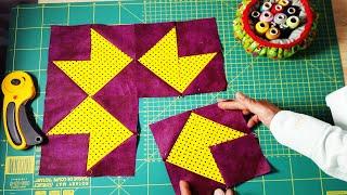 Easy patchwork and sewing project for beginners | 2 quick tricks