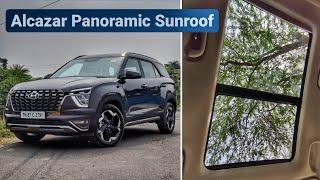 Hyundai Alcazar Panoramic Sunroof | 2021 Hyundai Alcazar | Bluelink | Sameerfication