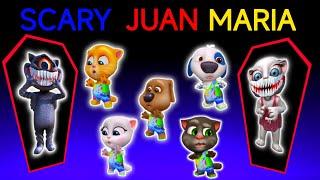 SCARY JUAN MARIA | MY TALKING TOM FRIENDS | PAPA MAMA I'M HERE 