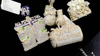 NEW 10K Solid Gold Diamond Hip Hop Pendants | HipHopBling.com