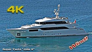 Superyacht "Jolie X" Wind Undocking!